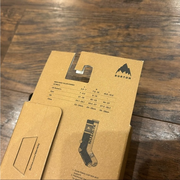 NWT BURTON MENS Weekend Midweight Socks 2-Pack Gray White Black Large 10.5-13.5 - Picture 5 of 6